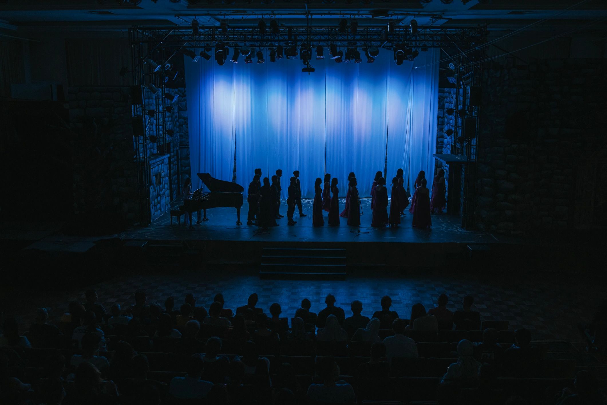 school theater stage setup